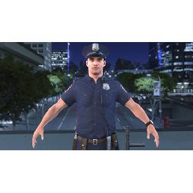 3D model Police Officer PBR 2020 V1